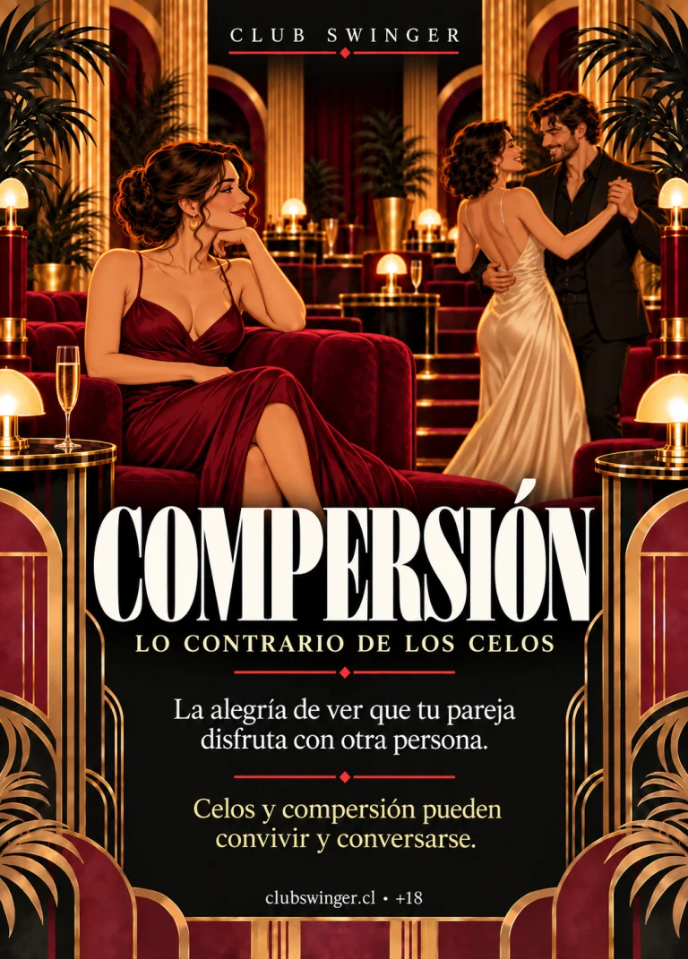Infografía «Compersión»: la alegría de ver que tu pareja disfruta con otra persona.