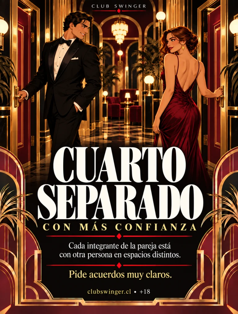 Infografía «Cuarto separado», con más confianza: cada integrante de la pareja está con otra persona en espacios distintos; pide acuerdos muy claros.