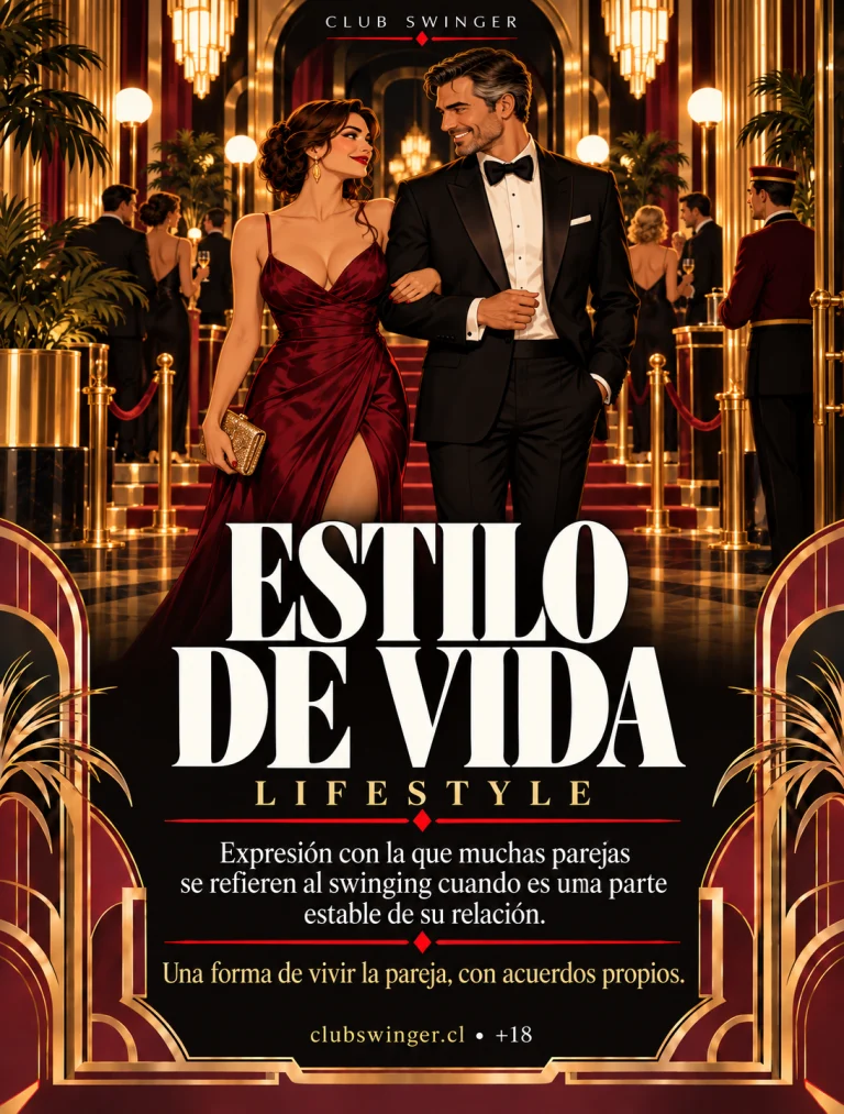 Infografía «Estilo de vida», lifestyle: expresión con la que muchas parejas se refieren al swinging cuando es una parte estable de su relación.