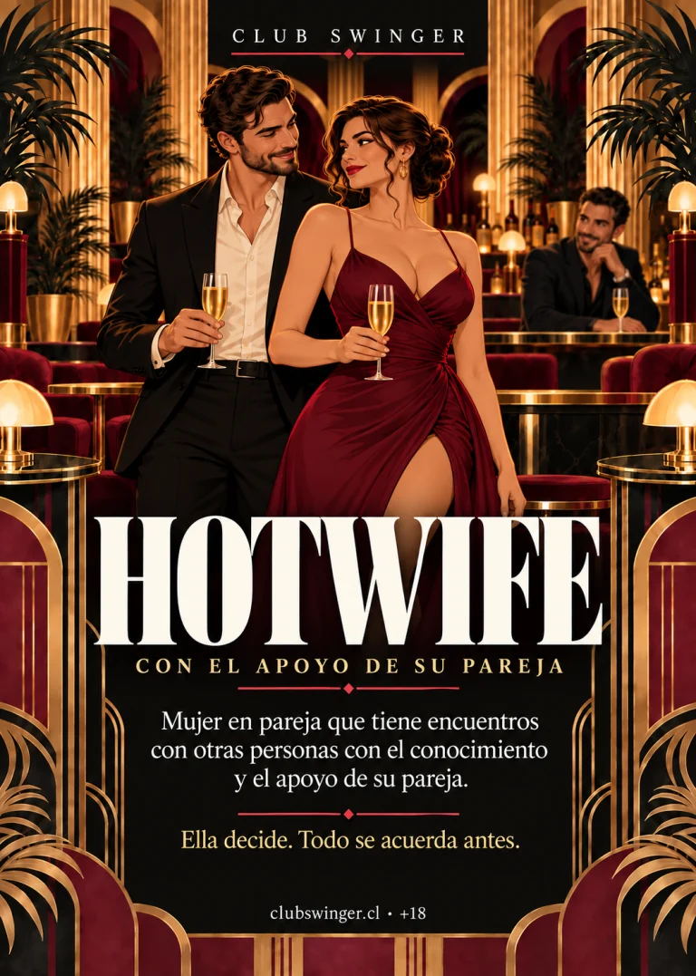 Infografía «Hotwife»: mujer en pareja que tiene encuentros con otras personas con el conocimiento y el apoyo de su pareja.