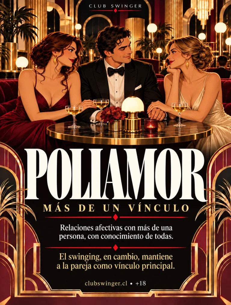 Infografía «Poliamor», más de un vínculo: relaciones afectivas con más de una persona, con conocimiento de todas; el swinging mantiene a la pareja como vínculo principal.