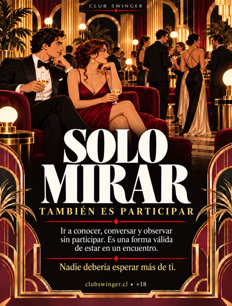 Infografía «Solo mirar», también es participar: ir a conocer, conversar y observar sin participar es una forma válida de estar en un encuentro.