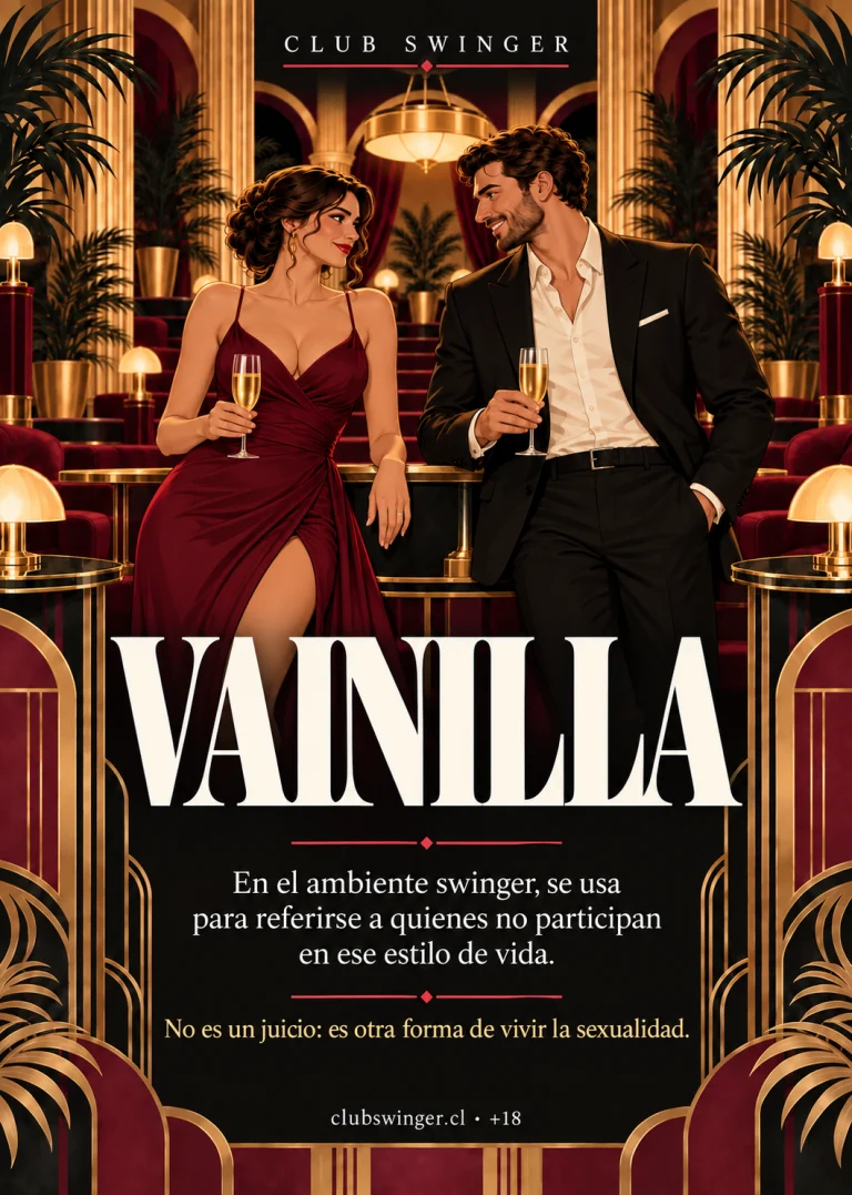 Infografía «Vainilla»: en el ambiente swinger se usa para referirse a quienes no participan en ese estilo de vida. No es un juicio: es otra forma de vivir la sexualidad.